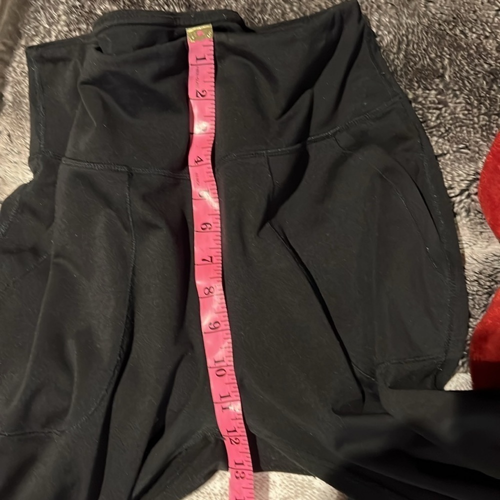 Yogalicious high waisted Jogger Pants Side Pockets In Black Sz  M - Picture 10 of 14